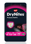 Sous-vêtements de nuit absorbants fille