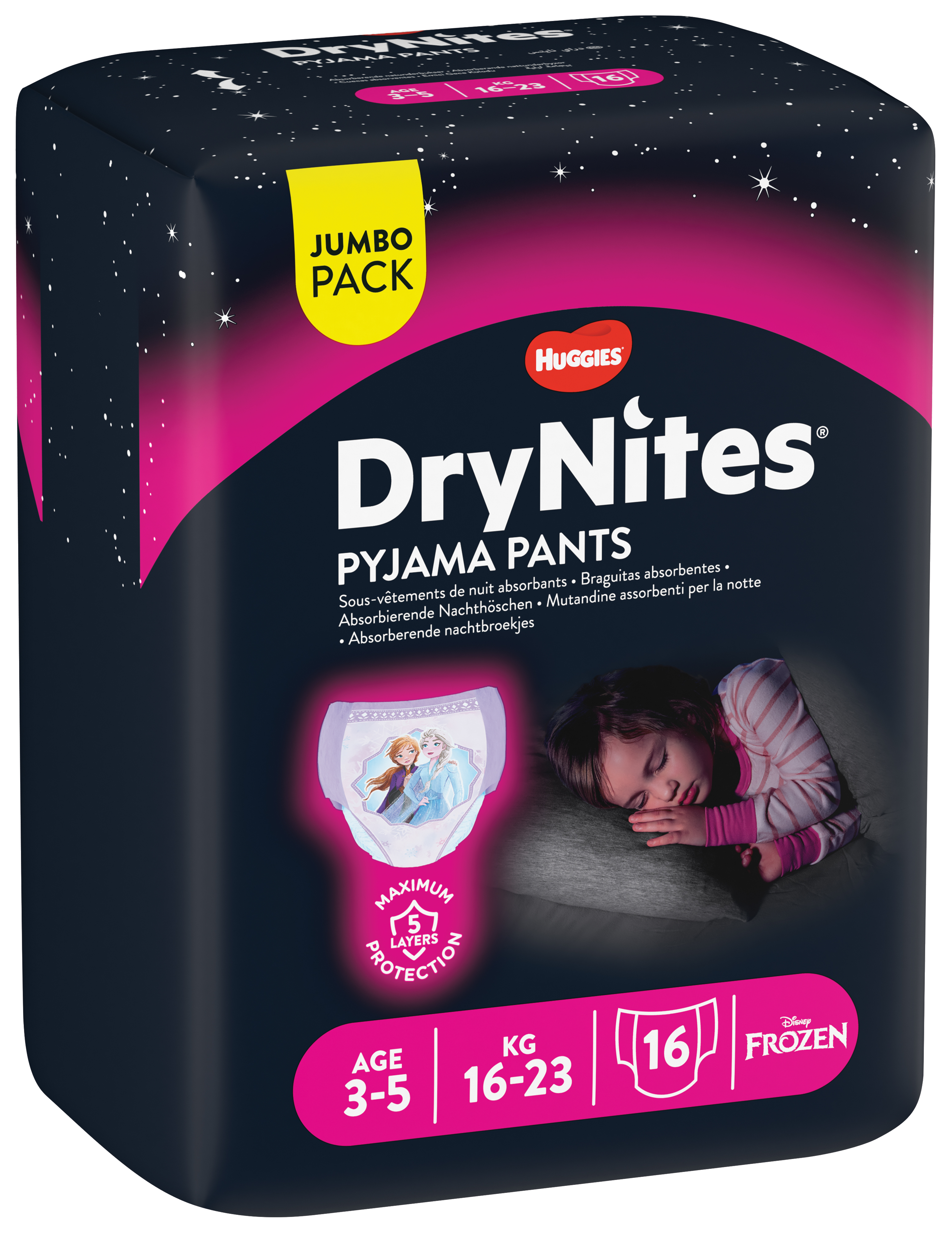 Sous-vêtements de nuit absorbants fille